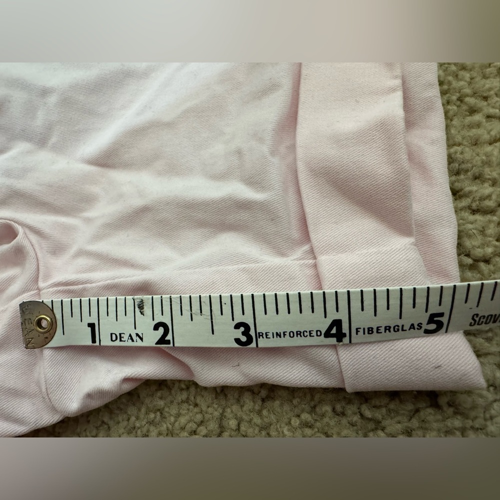 Banana Republic Light Pink Rolled-Hem Chino Shorts Size 4 Cotton - Picture 9 of 9